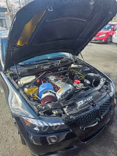 Performance engine build with turbo setup